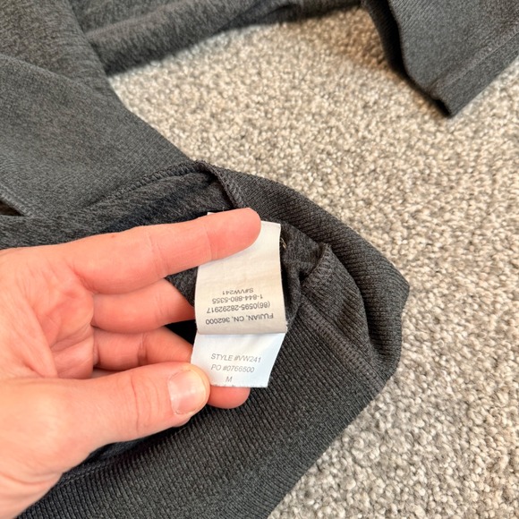 Vuori Womens Charcoal Heather Halo Performance Crew Sweatshirt VW241 Gray Size M - Picture 5 of 8